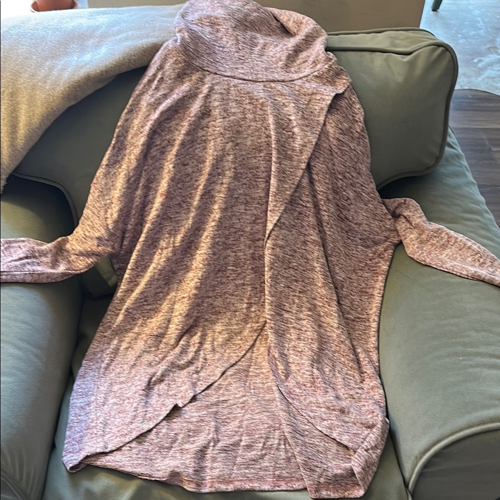 Pink Relaxed Wrap Sweatshirt